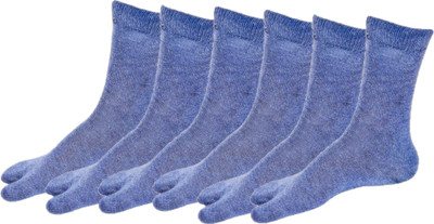 VAPINDIA Women Solid Mid-Calf/Crew(Pack of 6)