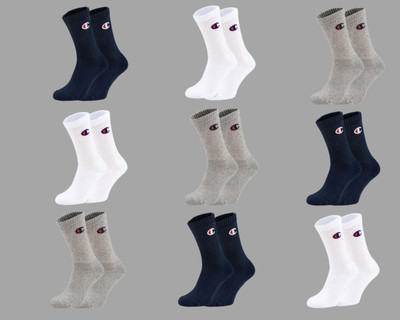 SIZE MATTERS Men & Women Solid, Self Design Calf Length(Pack of 9)