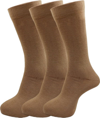 Broova Men Solid Calf Length(Pack of 3)
