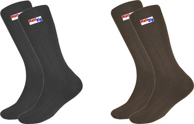 MATTZIG Men Self Design Mid-Calf/Crew(Pack of 2)