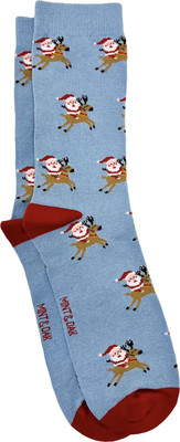 Mint and Oak Women Printed Mid-Calf/Crew