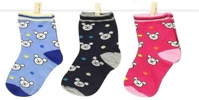 Andhira Hosiery Boys & Girls Printed Low Cut(Pack of 3)