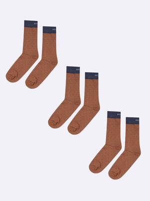 Air Garb Comfort Premium Quality Cotton Socks Men & Women Polka Print Mid-Calf/Crew(Pack of 3)