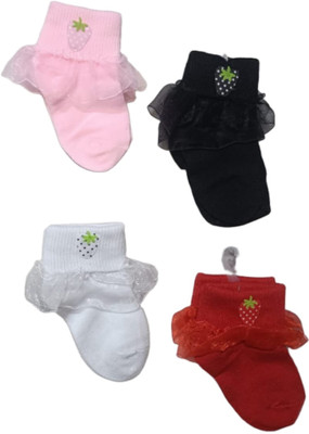 PALMLON Baby Boys & Baby Girls Solid Calf Length(Pack of 4)