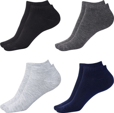 Oxiant Men Solid Ankle Length(Pack of 4)
