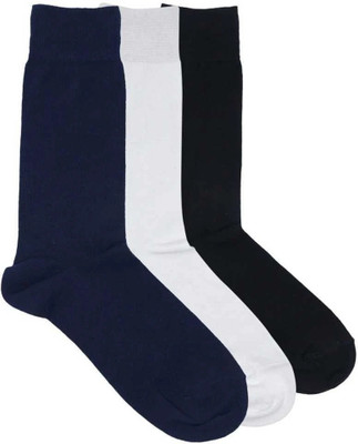 Akeet Trend Men Solid Mid-Calf/Crew(Pack of 3)