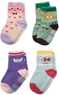 SooWoo Baby Boys & Baby Girls Calf Length(Pack of 4)