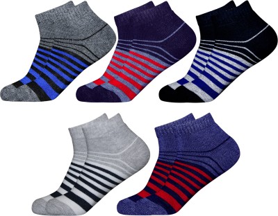 krijo Men Solid, Self Design Ankle Length(Pack of 5)