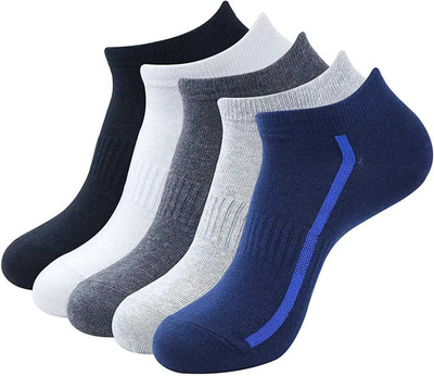 STYLE ACADEMY Men Solid Ankle Length(Pack of 5)