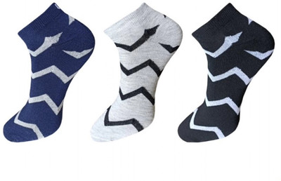ABS ECOM Unisex Solid Ankle Length(Pack of 3)