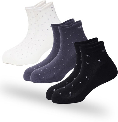 Oxyzone Men & Women Polka Print Ankle Length(Pack of 3)