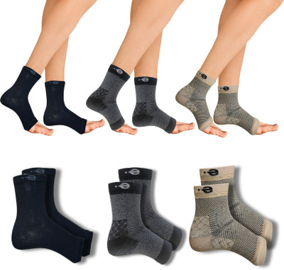 ecosync Men & Women Solid Ankle Length(Pack of 3)