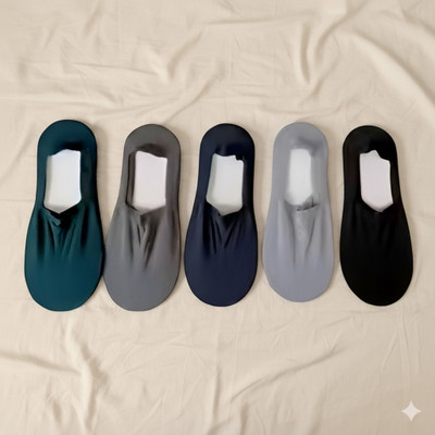 owilens Unisex Solid Low Cut(Pack of 5)