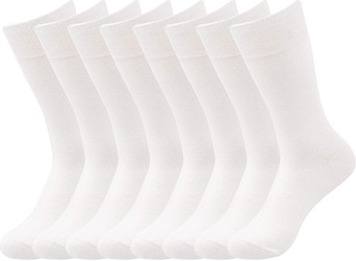 Cozyway Men Solid Calf Length(Pack of 8)