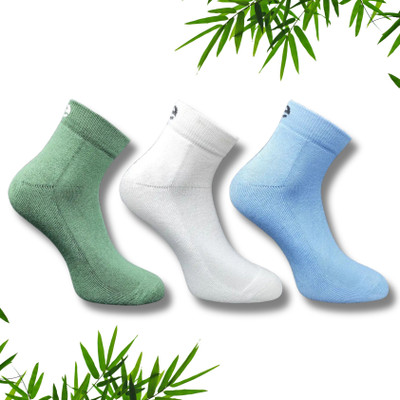ecosync Men & Women Solid Mid-Calf/Crew(Pack of 3)