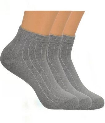 VESTURA Men & Women Solid, Self Design Ankle Length, Calf Length, Over the Knee, Peds/Footie/No-Show(Pack of 3)