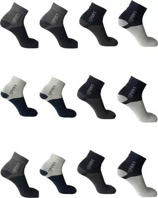 Cavendres Men Self Design Ankle Length(Pack of 10)