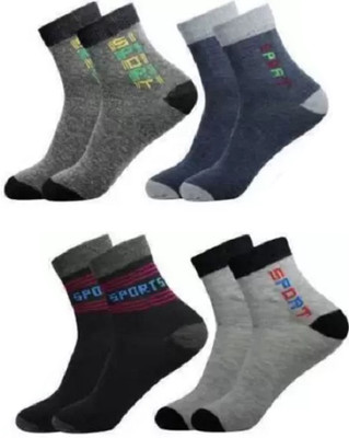 XIPPXCHI Men Solid Ankle Length(Pack of 4)