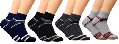 Akeet Trend Men Striped Ankle Length(Pack of 4)