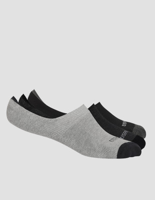 U.S. POLO ASSN. Men Solid Peds/Footie/No-Show(Pack of 3)