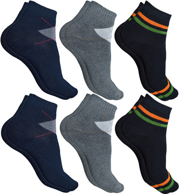 Style 'n' More Men Self Design Ankle Length(Pack of 6)