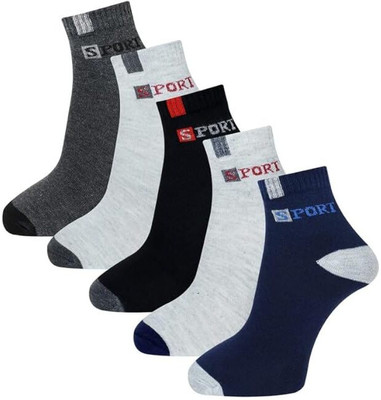 locklux Men & Women Self Design Ankle Length, Low Cut(Pack of 6)