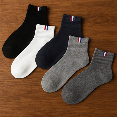 RozzyBlue Men & Women Solid Ankle Length(Pack of 5)