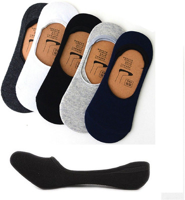 Buyra Men & Women Self Design Ankle Length, Low Cut, Peds/Footie/No-Show(Pack of 5)