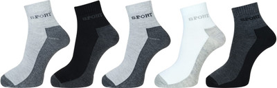 KALKA HOSIERY Men Printed Ankle Length(Pack of 5)