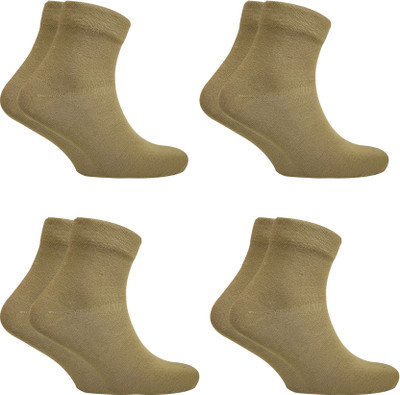 RANDRA Men & Women Solid Ankle Length(Pack of 4)