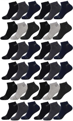 Akeet Trend Men Striped Ankle Length(Pack of 12)