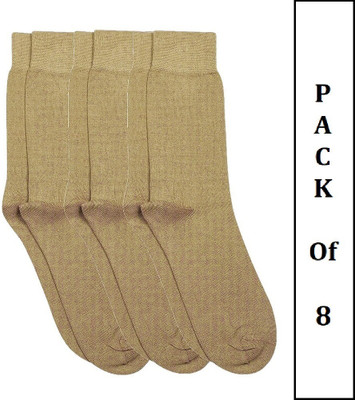 FATON Men Woven, Solid Calf Length(Pack of 8)