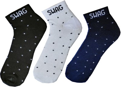 swagsocks Men & Women Printed Ankle Length(Pack of 3)