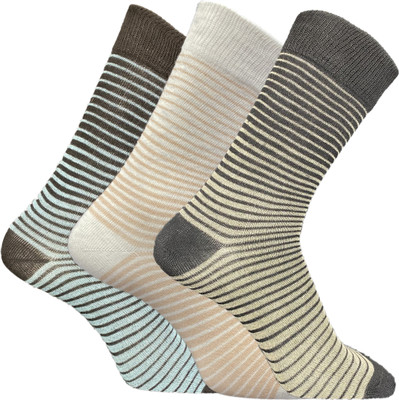 TRAZO Men Self Design Calf Length(Pack of 3)