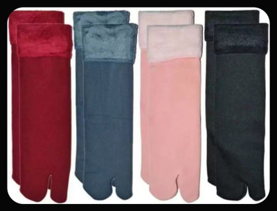 Creeknest Women Solid Mid-Calf/Crew, Ankle Length(Pack of 4)