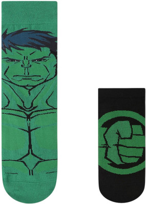 SOCKSXPRESS Marvel Avengers Men Self Design Mid-Calf/Crew, Ankle Length(Pack of 2)
