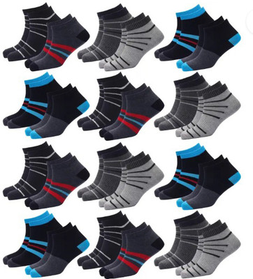 Winget Men & Women Self Design Ankle Length(Pack of 12)