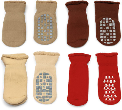 CHACKO Baby Boys & Baby Girls Solid Ankle Length(Pack of 4)