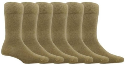 Akeeta Men Solid Calf Length(Pack of 6)