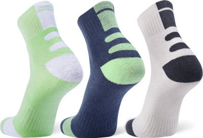 ANCHOR Sports/Athletic Wear Cotton Socks For Men Color Block Ankle Length(Pack of 3)