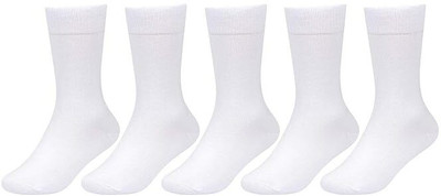 Suprix Unisex Solid Calf Length, Mid-Calf/Crew(Pack of 5)