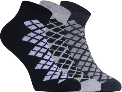 KRISOXO Unisex Solid Ankle Length(Pack of 3)