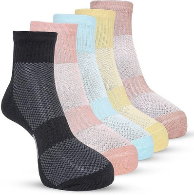 RYSN Women Solid Ankle Length(Pack of 5)