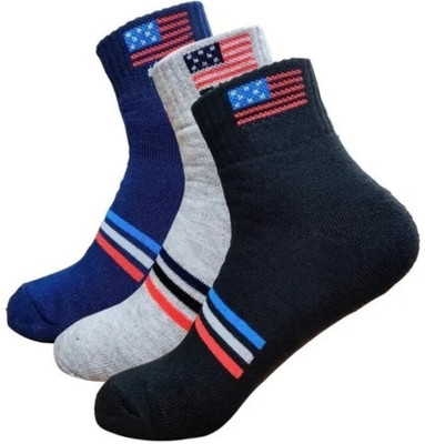 LABOLIA Men & Women Solid Ankle Length, Mid-Calf/Crew(Pack of 3)