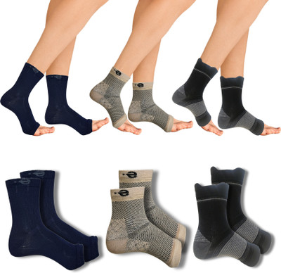 ecosync Unisex Solid Ankle Length(Pack of 3)