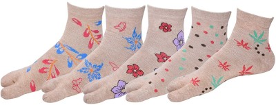 Hivata Women Printed Ankle Length(Pack of 5)
