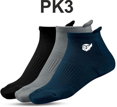 AMDEE Unisex Solid Ankle Length(Pack of 3)