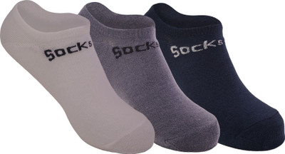 Socksland Men Solid Peds/Footie/No-Show(Pack of 3)