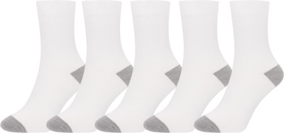 Nitya Shree Styles Unisex Solid Mid-Calf/Crew(Pack of 5)