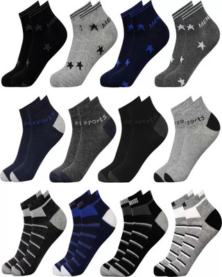 Cavendres Men Self Design Ankle Length(Pack of 10)